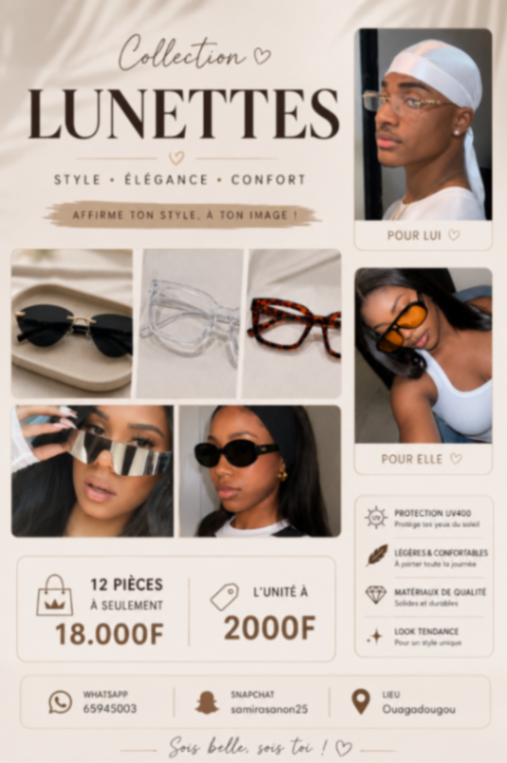 Lunettes tendances — photo 1 sur 5